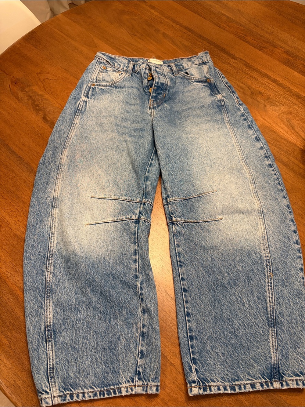 We The Free Light Blue barrel Jeans